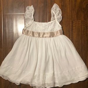 Edgehill Collection white dress- 2T